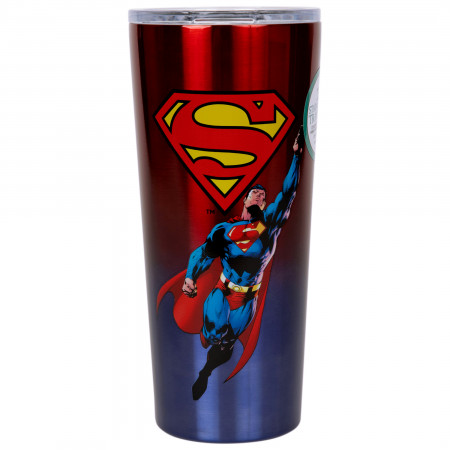 Superman Comic Art Stainless Steel Travel Mug